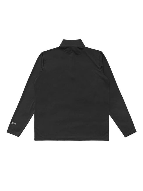 Malbon golf EVERGREEN PERFORMANCE 1/4 ZIP - BLACK